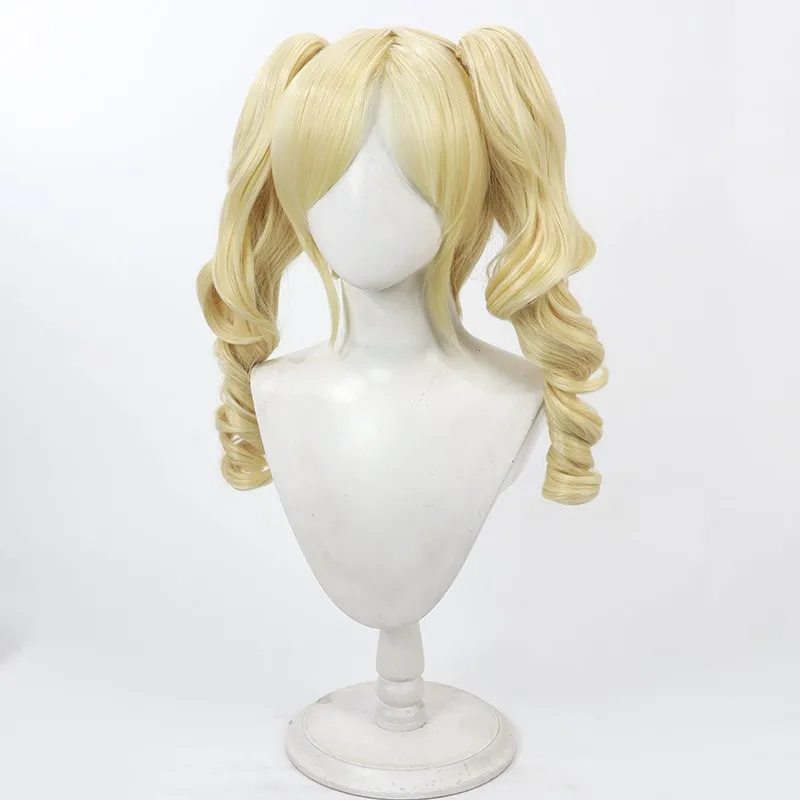 Identity V Mute Girl Stella Cosplay Wig, Eggy Party Collab, Detachable Twin Tails