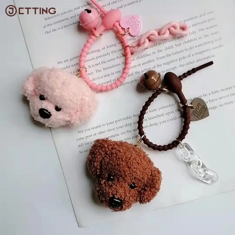 Mini Cute Cartoon Teddy Dog Plush Dolls Toys Keychain Pendant Car Knapsack Hanging Decoration