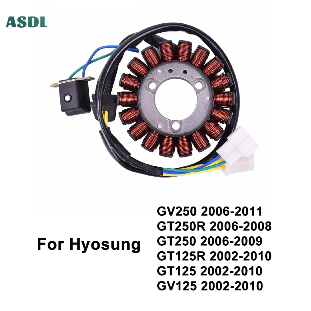 Motorcycle Generator Magneto Stator Coil Parts For Hyosung GT250 GV250 2006-2011 GTR250 GT 250 GV 250 GTR 250 GT250R GT125 GV125