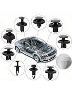 100pcs Auto Fastener Clip Kit Fender Rivet Clips Car Body Push Retainer Pin Rivet Bumper Door Trim Panel Retainer Car Clips