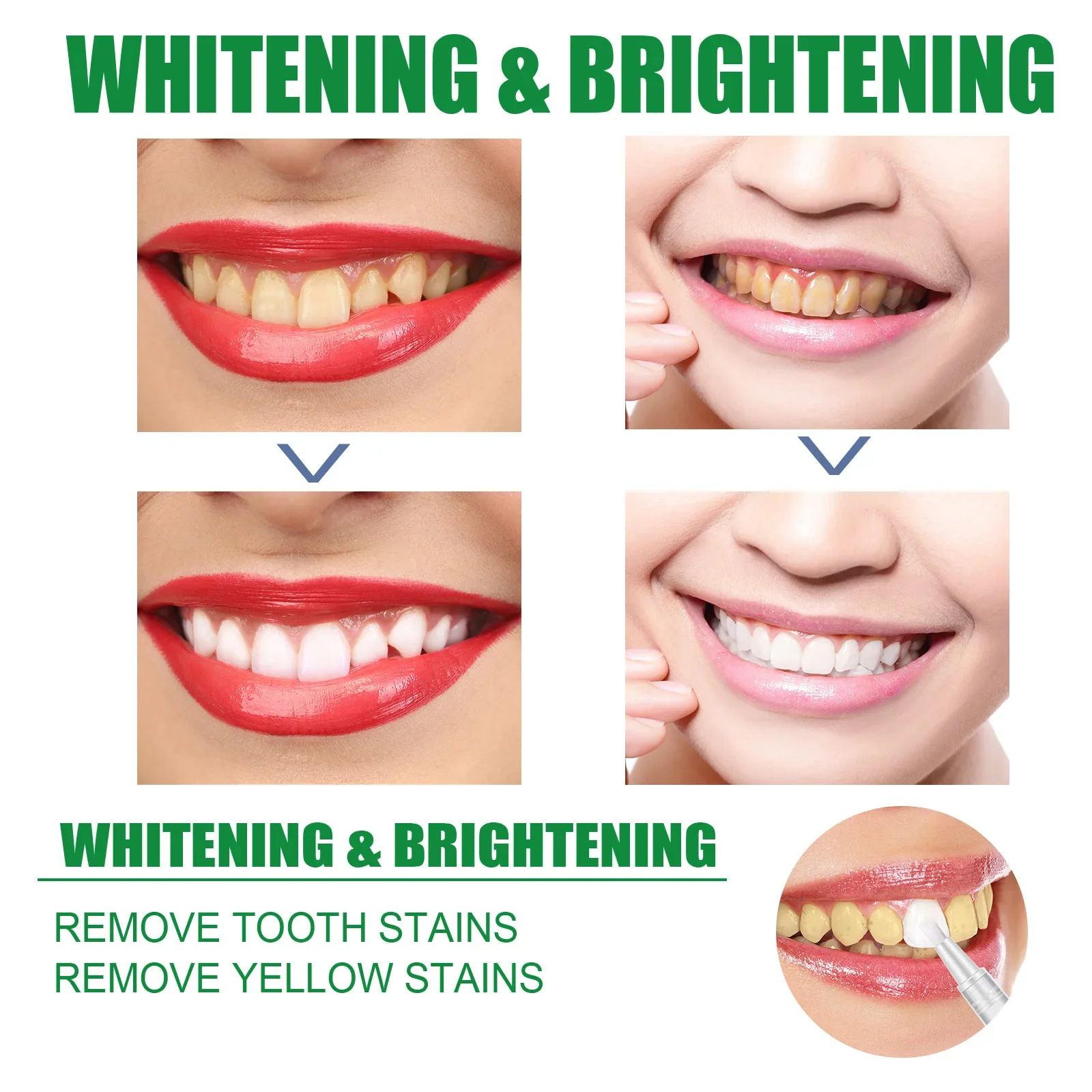 3ml Teeth Whitening Pen Teeth Gel Whitening Agent Remove Yellow Teeth Stains Oral Hygiene Instant Smile Cleaning Essence