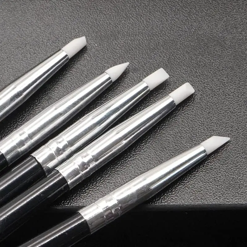 5pcs/box Resin Silicone Molding Brushes for Bonding Composite Cement Ceramic Sculpture Carving Best Tools (5pcs/set) s