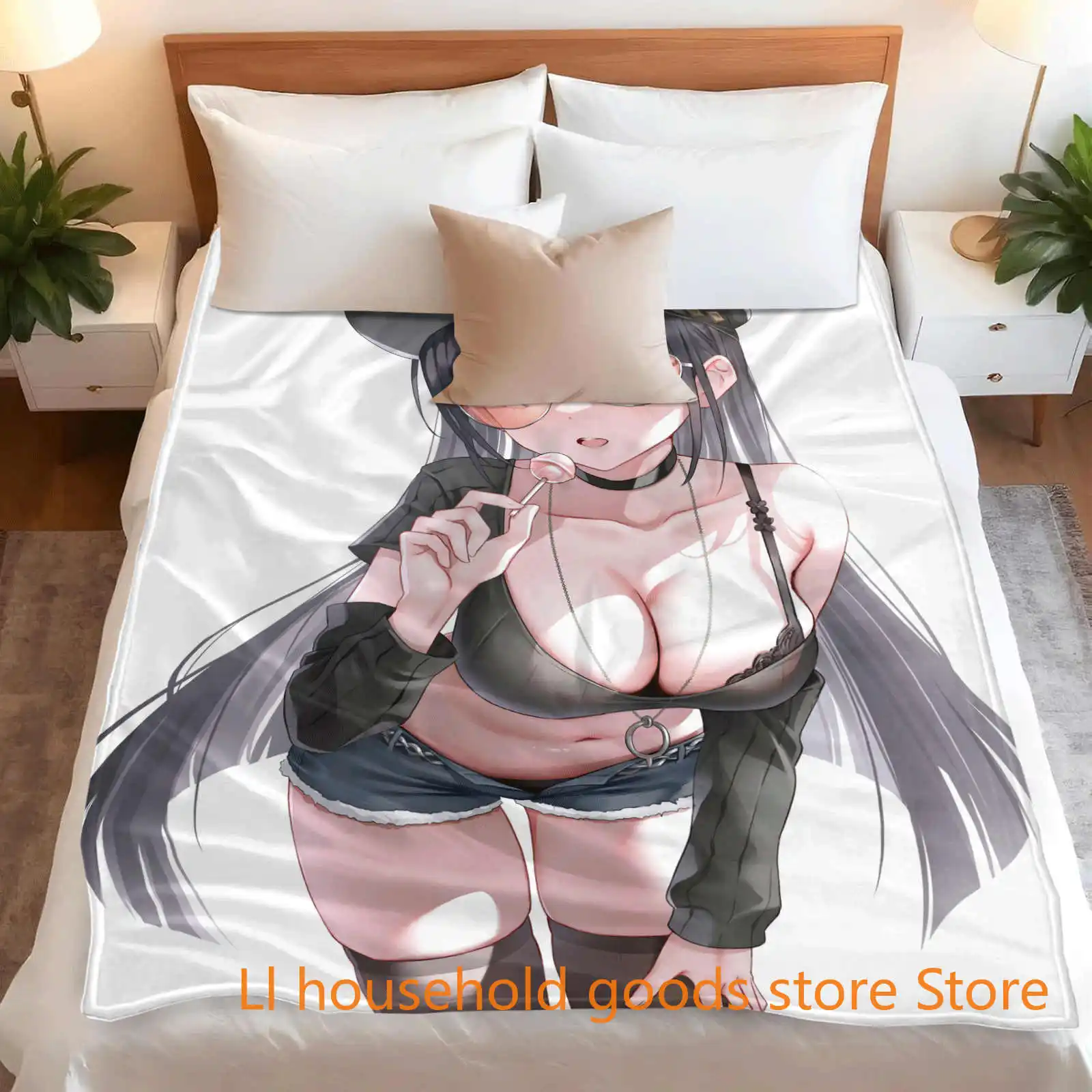 

Azur Lane HMS Чеширские одеяла, фланелевые весенне-осенние многофункциональные легкие пледы для домашнего дивана, коврика