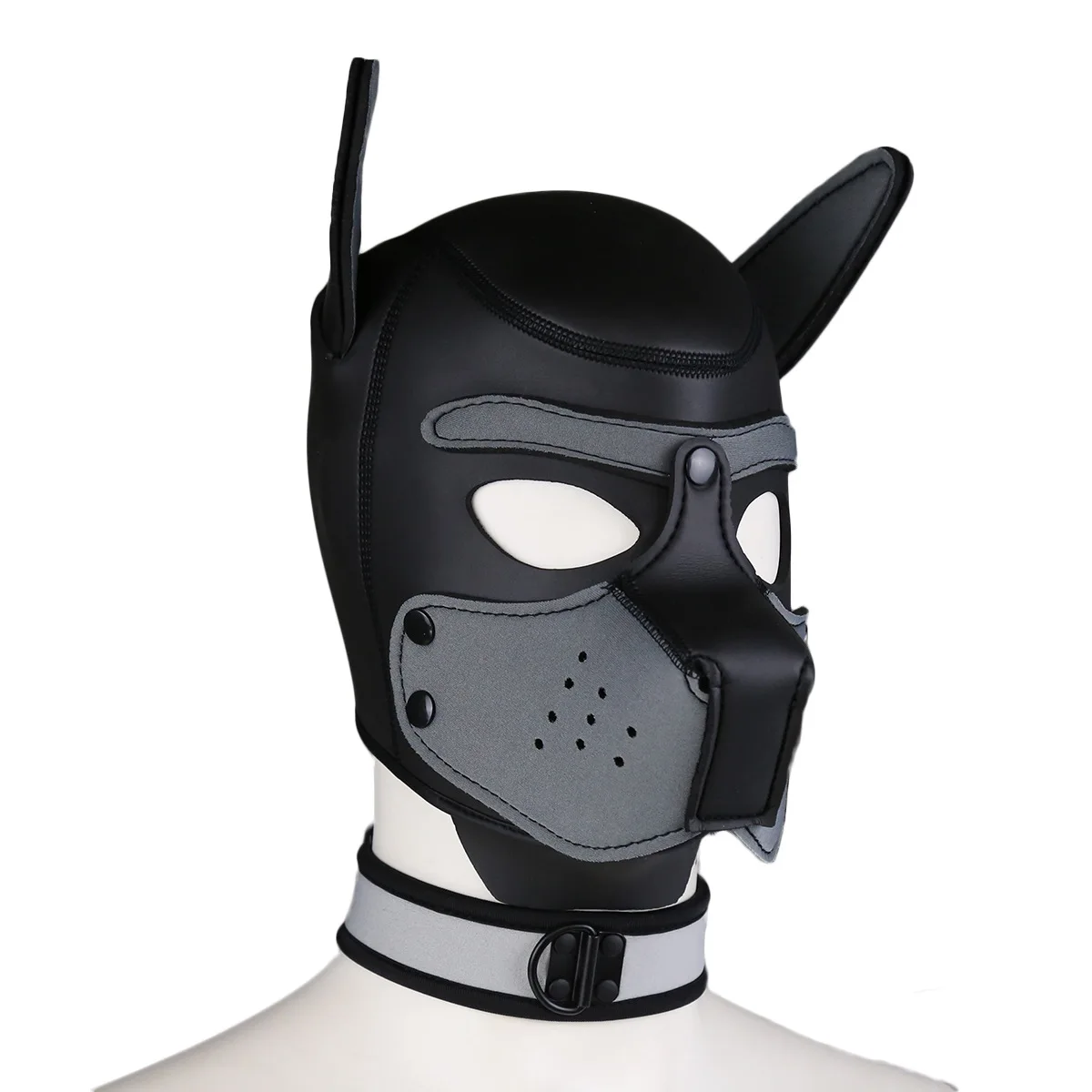 10 Colors Fashion Puppy Cosplay Mask Party PU Leather Rubber Unisex Mask New Increase Large Size XL Padded Rubber Head Hood