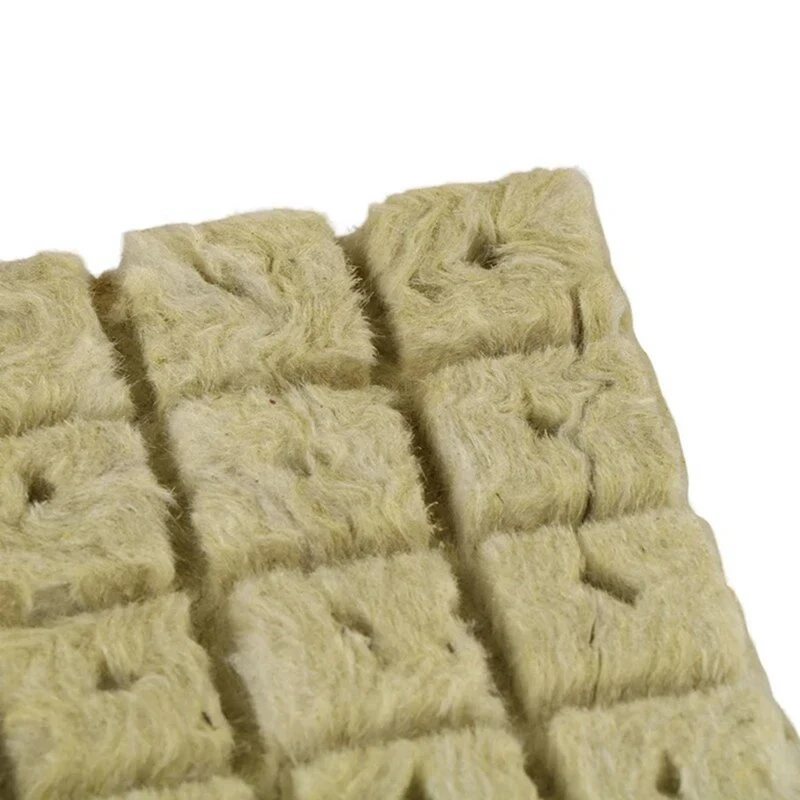 ปลูก Hydroponic Medium Block Plant Block Soilless Matrix หว่าน Rock ขนสัตว์ปลั๊กถาดต้นกล้าบล็อกการเพาะปลูก-AT64