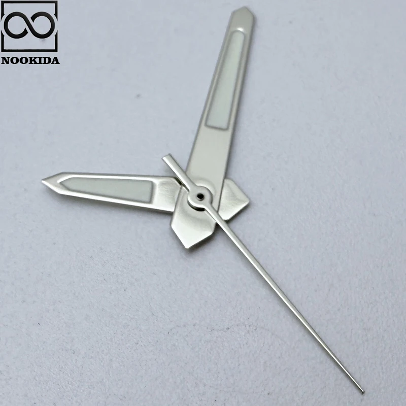 NOOKIDA Argento Semplice Lucido Lancette Verde Luminoso per Il Giappone NH35/NH36/4R/7S Movimento Automatico Orologio Meccanico Accessori