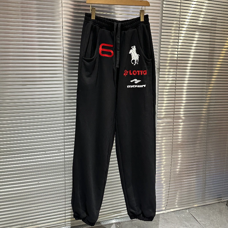 

Mowalola Sweatpants High Street Embroidered Loose Casual Men Women Trousers Pants Harajuku