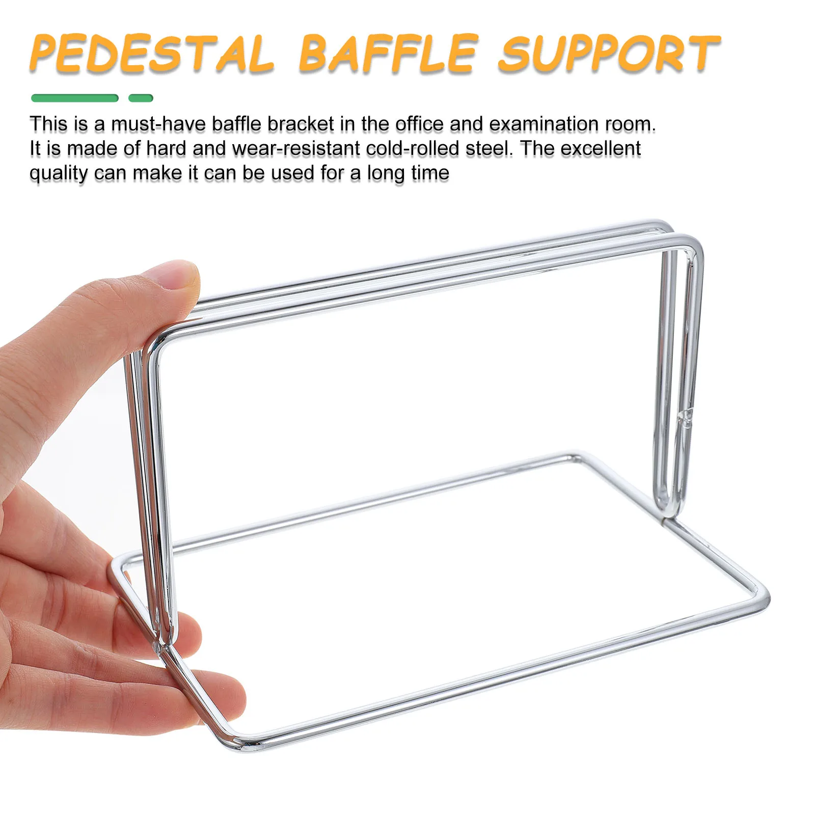 

4pcs Base Bracket Holder Steel Partition Clamp Support Office Baffle Divider Non-Slip Heavy Duty Easy Installation for Room