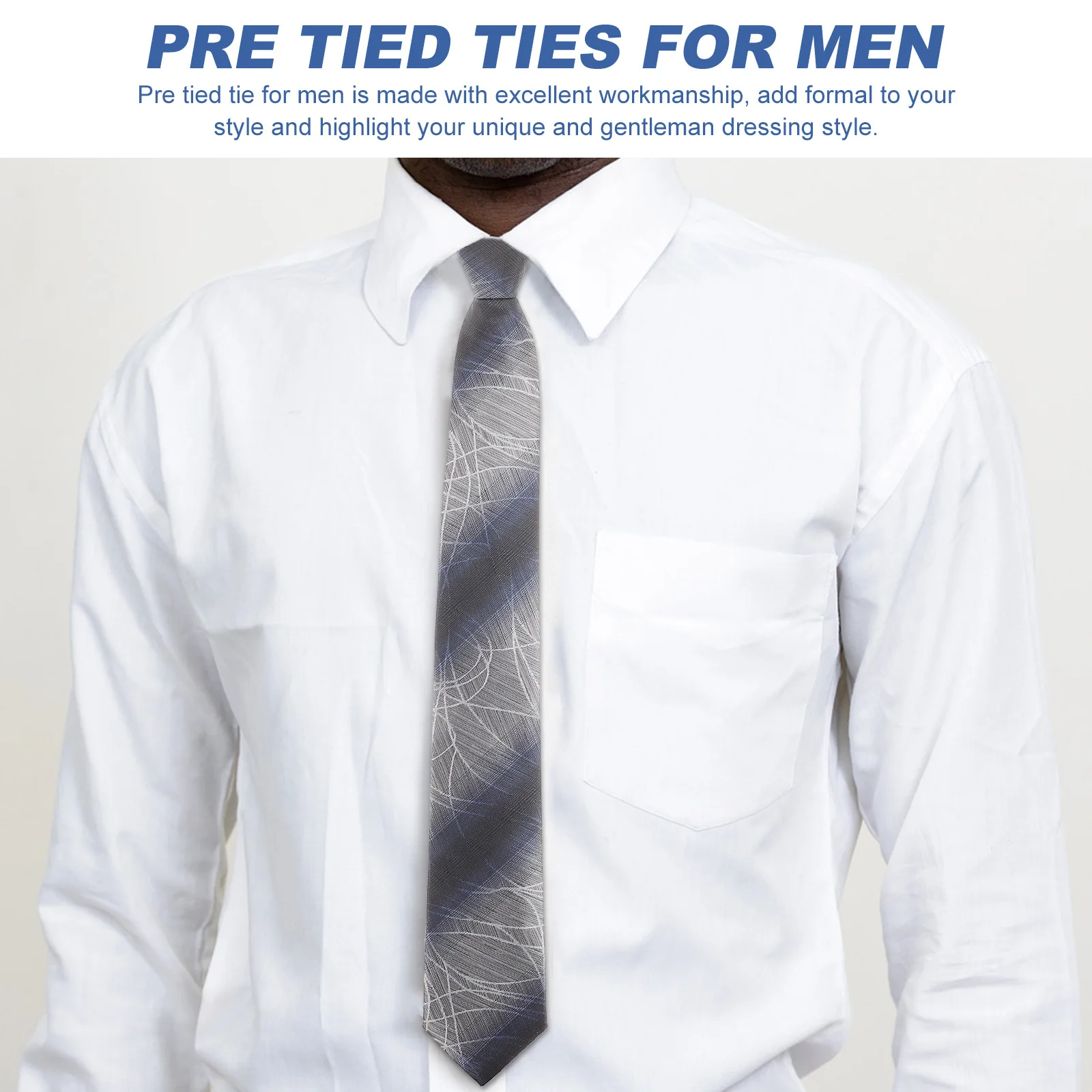 ربطة عنق رجالية مسبقة التمدد بسحاب ربطة عنق رسمية للعمل ربطة عنق أنيقة مريحة وناعمة وقابلة للغسل وليس من السهل التجاعيد وبيلينغ يتلاشى