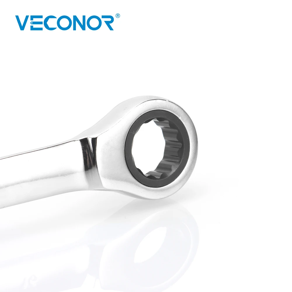 8mm Ratchet Wrench Spanner Fixed Head Mirror Polish 72T Ratcheting High Torque Multitool