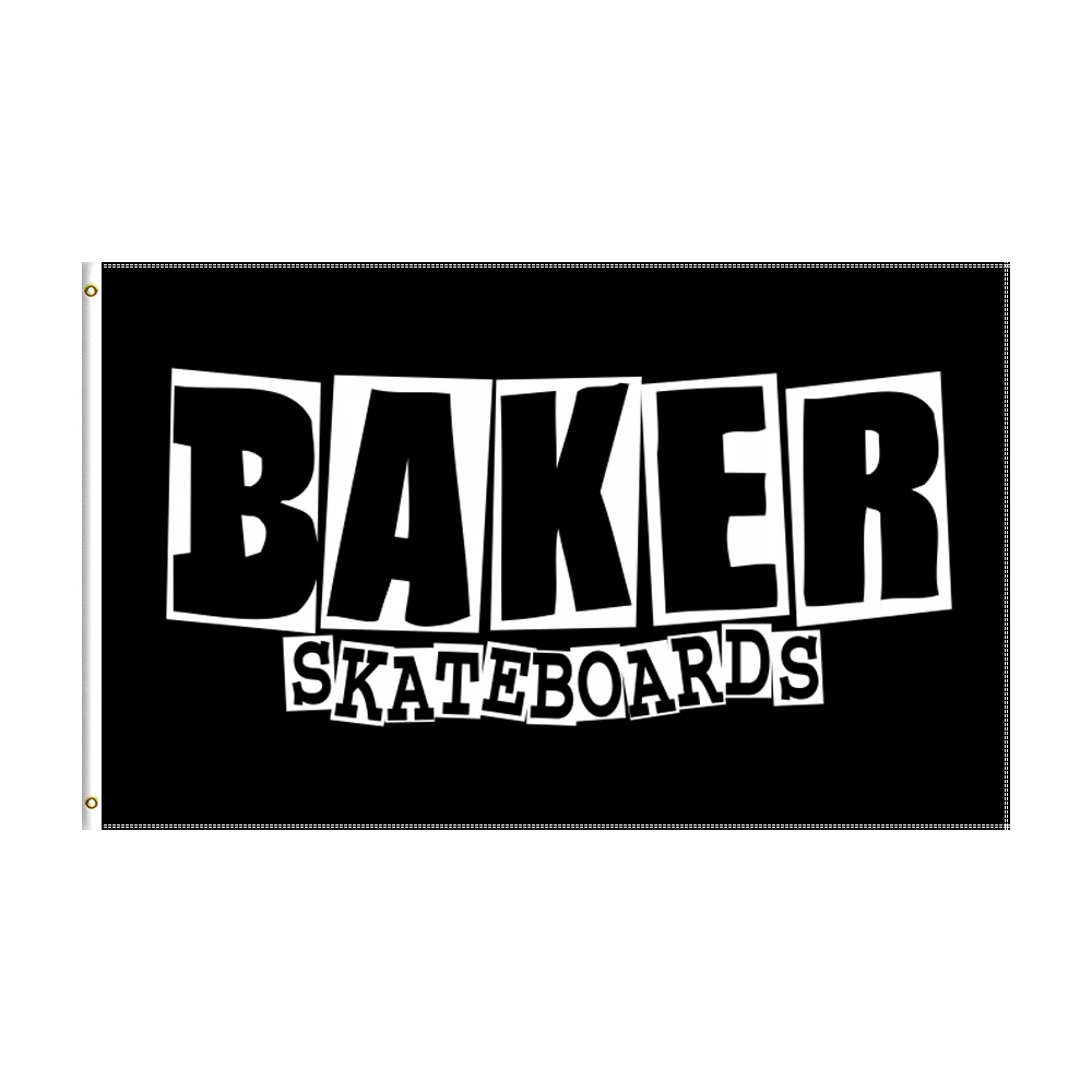 3x5ft Baker Skateboards Flag Polyester Banner for Decoration