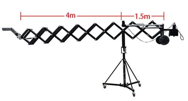 Camera Equipment 5.5m/18ft Scissors Crane Camera With Electric Arm