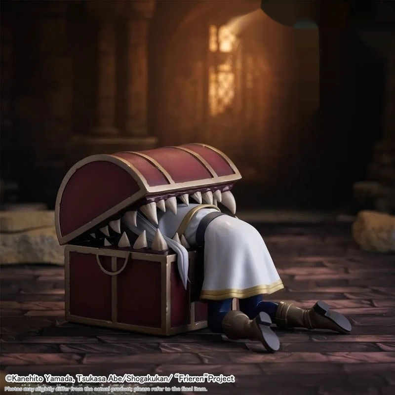 

Frieren Beyond Journey's End Anime Cute Elf Mage Figure Treasure Chest Version Desktop Decoration Collectible Model Toy Gift