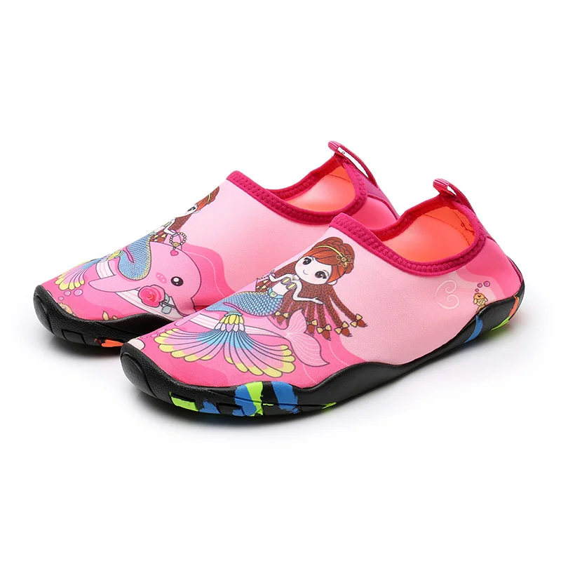 Children Aqua Shoes Breathable Quick Dry Non-slip Water Shoes Outdoor Sport Beach Barefoot Walking Shoes for Boys and Girls