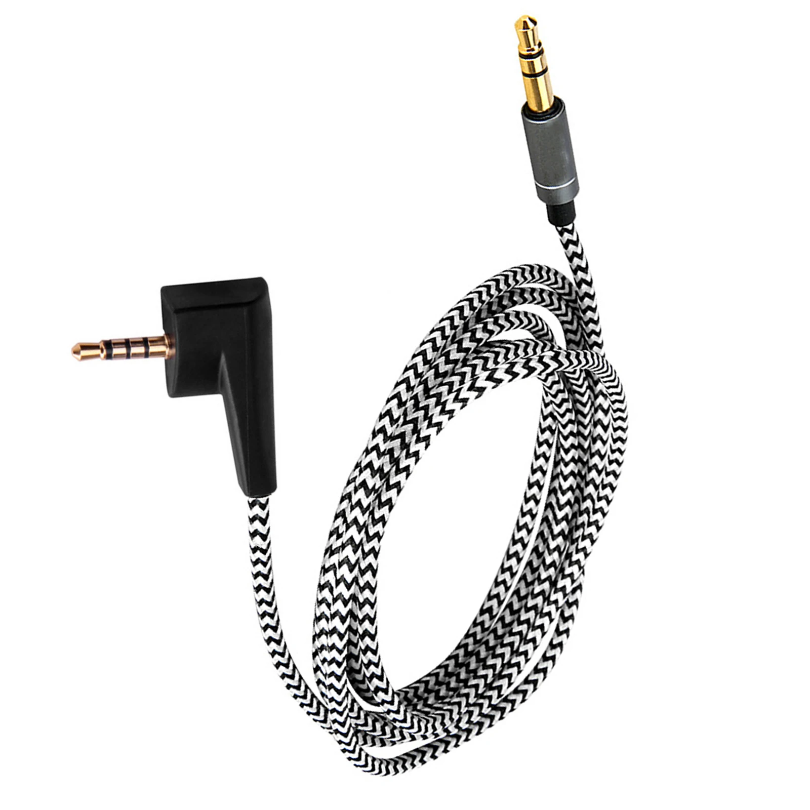1.2M / 1.5M Tai Nghe Cáp Cho Tai Nghe Sennheiser HD438 HD439 HD461G HD461i HD471i Nylon Chất Lượng Cao Đen Tai Nghe Cáp phụ Kiện