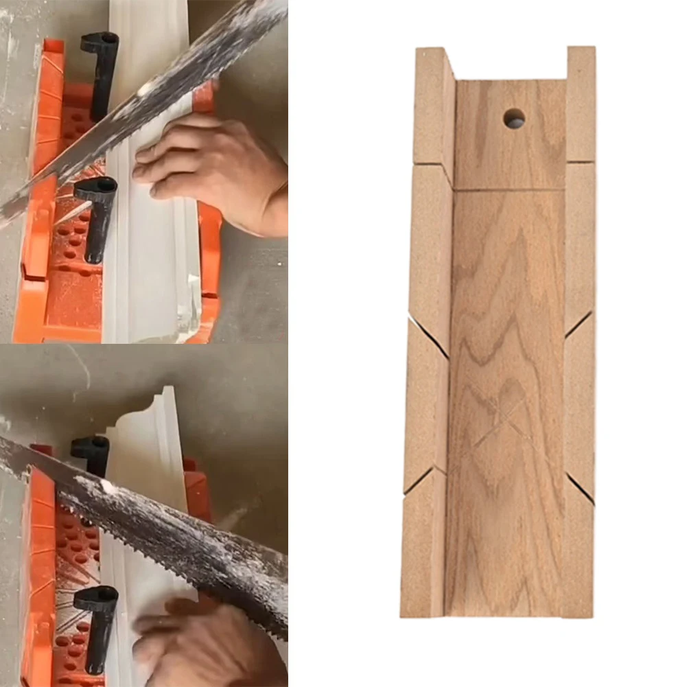 Woodworking Saw Mitre Box Cabinet Wood Cutting Clamping Miter Saw Cabinet 45 Degree Wood Cutting Hand Saw Tool