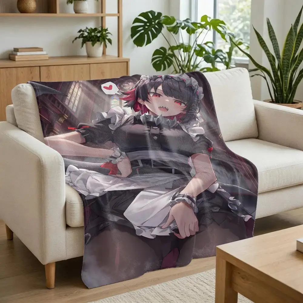 Ellen Joe Zenless Zone Zero Throw Flannel Throw Blanket Soft Lightweight Blanket for Sofa Couch Bed Office Naps Travel Home
