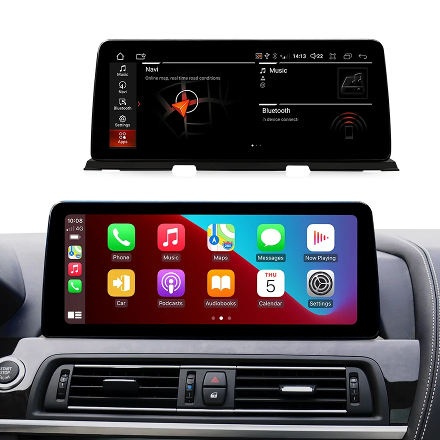12.3 Inch F12 Android 11.0 Car Multimedia Player For BMW 6 Series F06 F12 2010-2016 CIC NBT 6+128 Support 4G WIFI Carplay