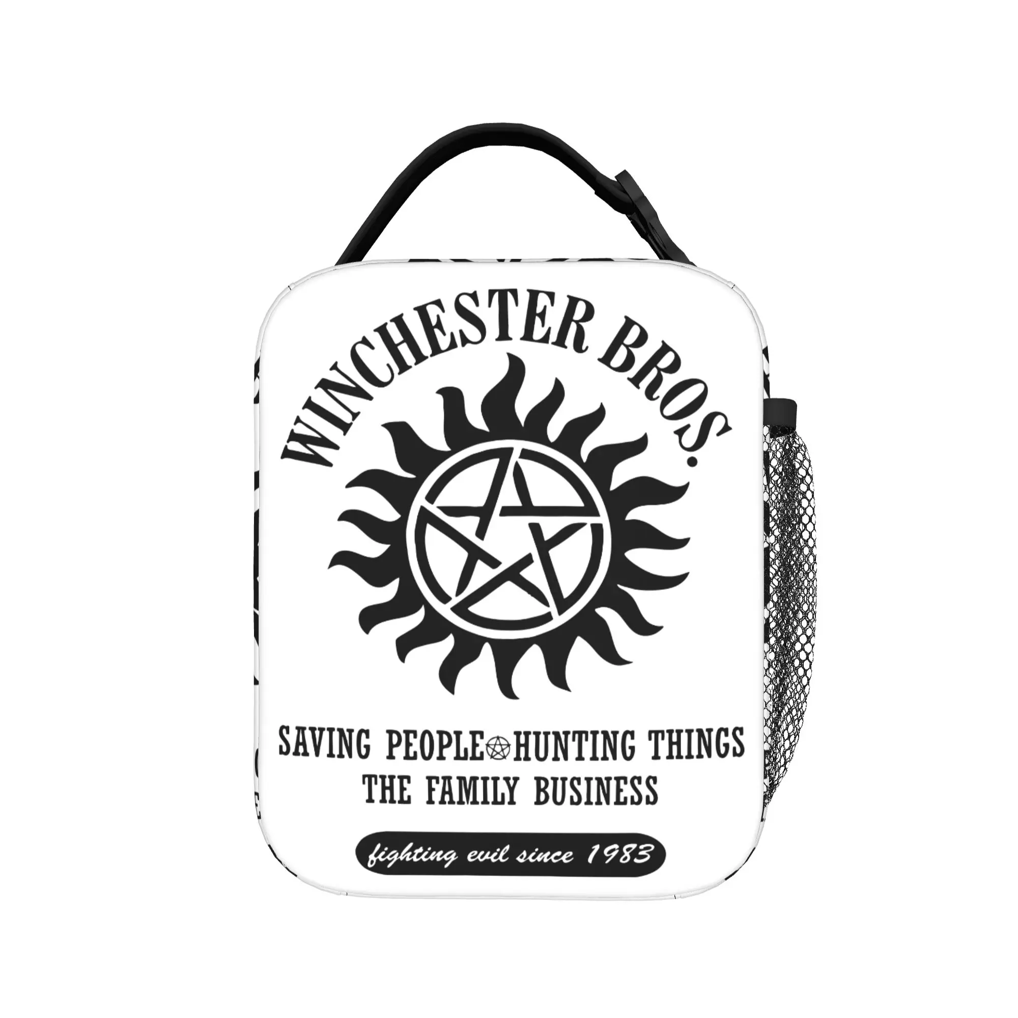 Bolsas térmicas isoladas Supernatural Winchester Brothers, Sam e Dean, recipiente para almoço, bolsa térmica, lancheira escolar, bolsa bento