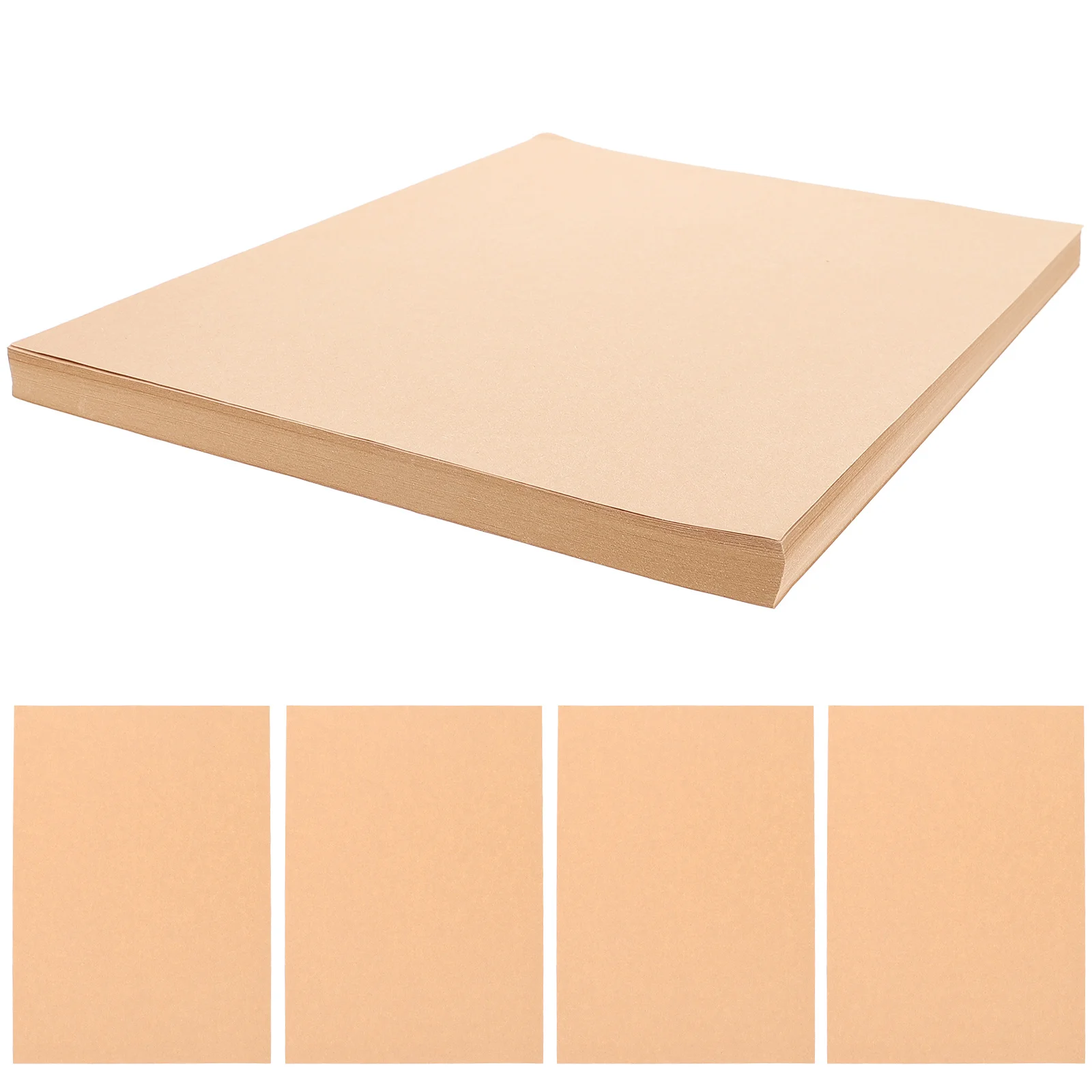 100 Sheets Kraft Paper Art DIY Card Paper Lightweight Safe for Origami Painting Handmade Crafts Cards Papers Photography Kit