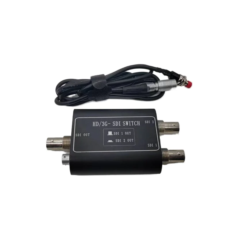 Mini Type 2 In 1 Out SDI Optical Fiber Switch HD Lossless Professional Signal Distribution Equipment
