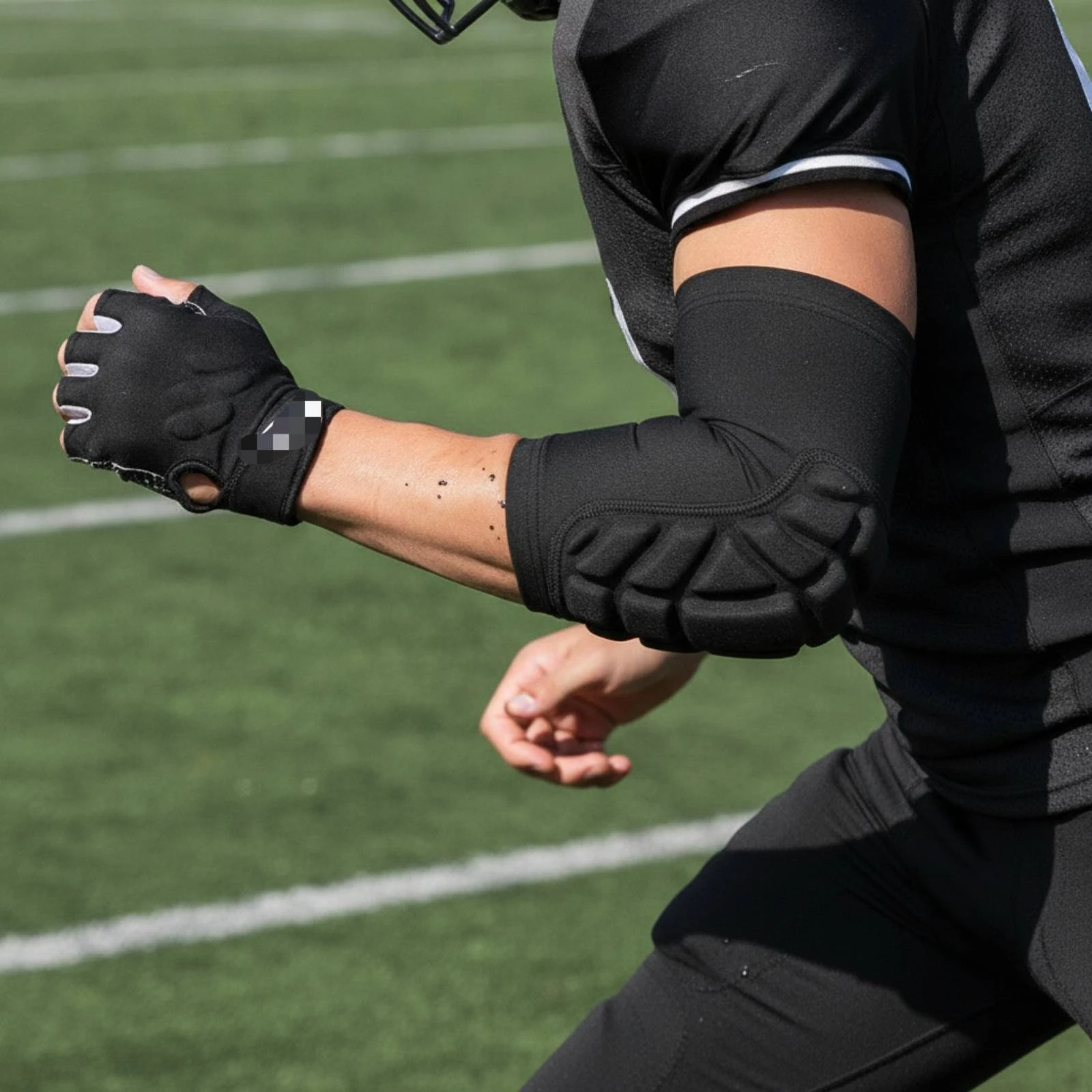 Compression Elbow Pads Defensive Padded Elbow Sleeves Thickened Breathable for Basketball Players, Training, Cycling
