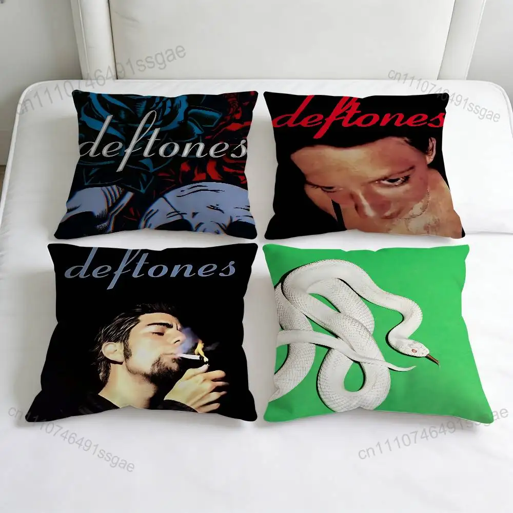 

Musical D-Deftones Fashion Square Pillow Case Durable Throw Pillow Cover for Sofa Couch Chair