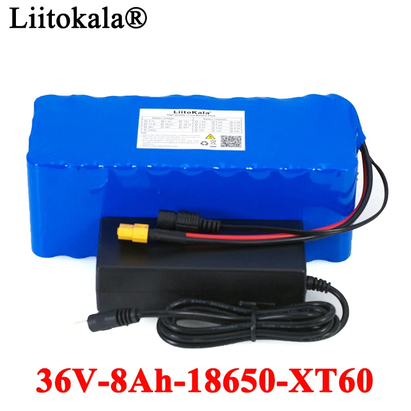 

Liitokala 36V 8Ah 500w 18650 Rechargeable battery pack modified Bicycles,electric vehicle Balance car+ 42v 2A Charger