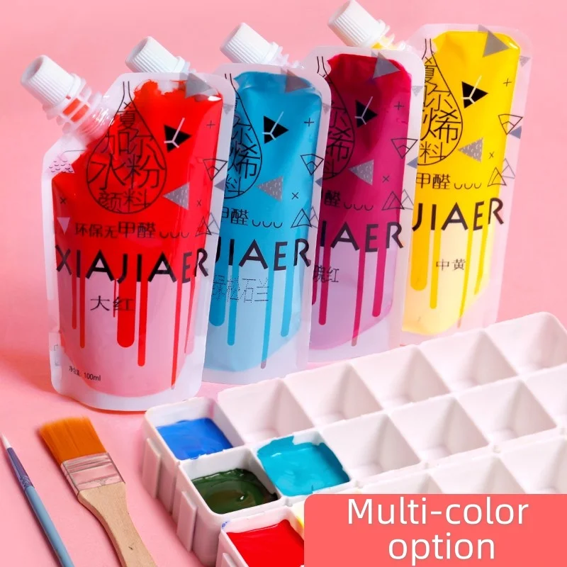 100ml Fluid paint diy hand-painted acrylic fluid paint Fluid Bear Creative painting Cell fluid paint