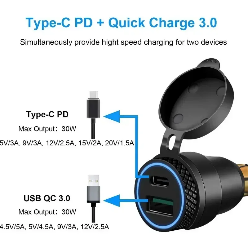 F800R QC3.0 Doppio Caricatore USB Adattatore di Alimentazione Hella DIN Presa Per BMW F750GS R1250GSA G650XGS F900R R1200RT R1200GS ADV S1000XR