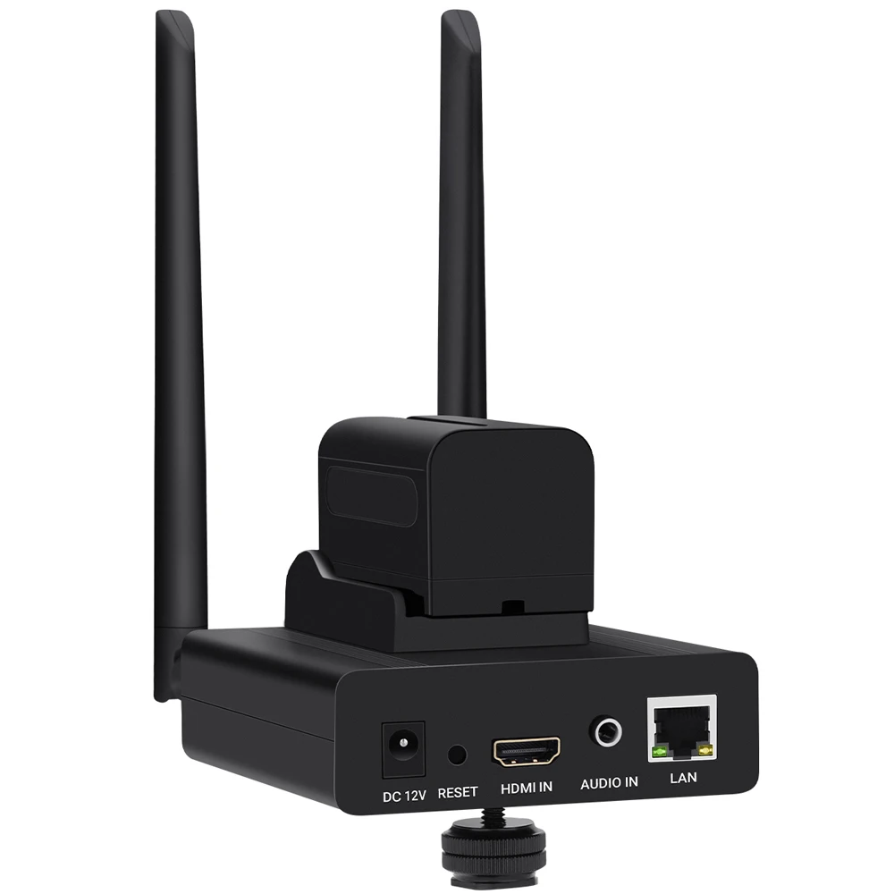 2026 new MPEG-4 H.265 H.264 Wireless HDMI to IP Encoder for Live Streaming Broadcast, HD Video Recording RTMPS HLS RTSP SRT Serv