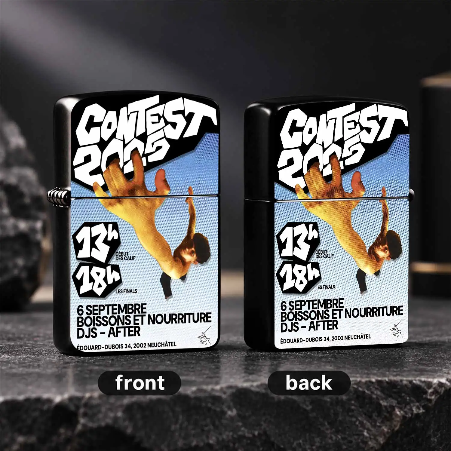 Trendy Street Climbing Contest 2025 Themed Portable Lighter, Retro Cool Poster Print Design, Perfect For Daily Use Outdoor Gatherings, Fits All Scenarios, Unique Stylish Souvenir Gift For Friends Interesting And Humorous Lighters