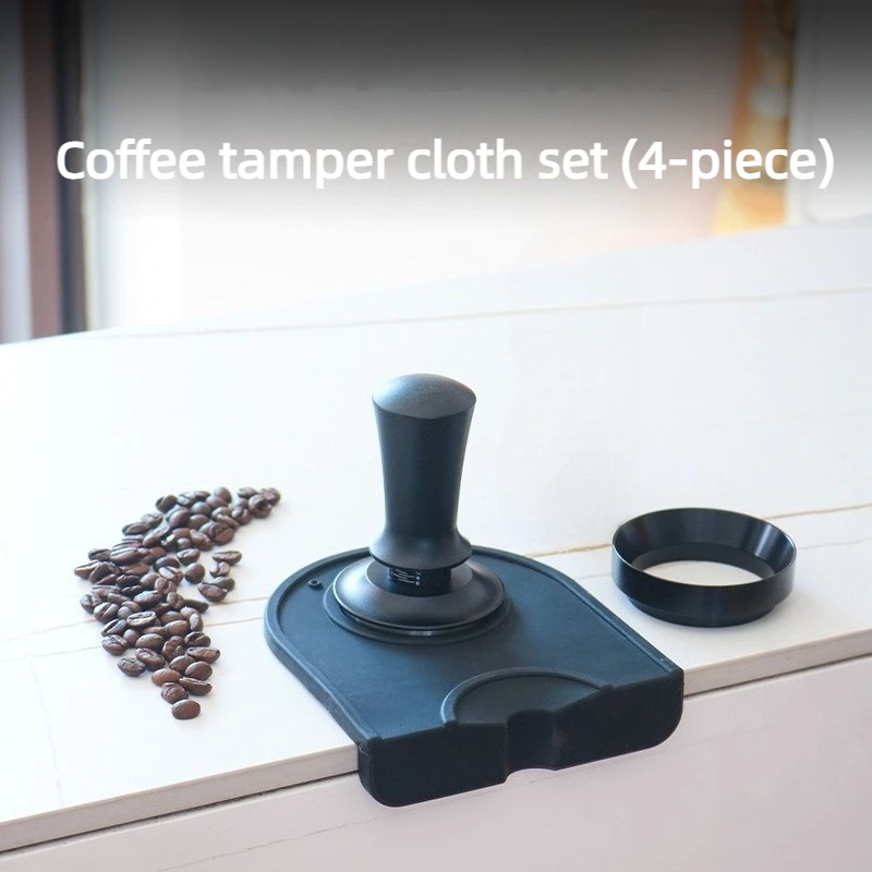 Coffee Espresso Accessories Kit with Coffee Tamper,Coffee Dosing Ring, Mat ,Barista Tools for 51/53/58mm Espresso Coffee Maker