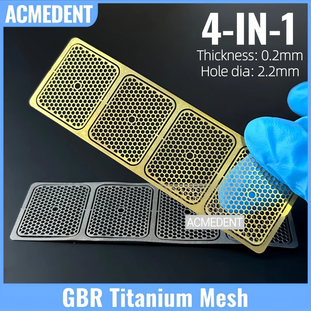 

4-IN-1 Dental GBR Titanium Mesh Flexible Implant Membrane Barrier For Periodontal Reconstruction Andpromote Bone Regeneration