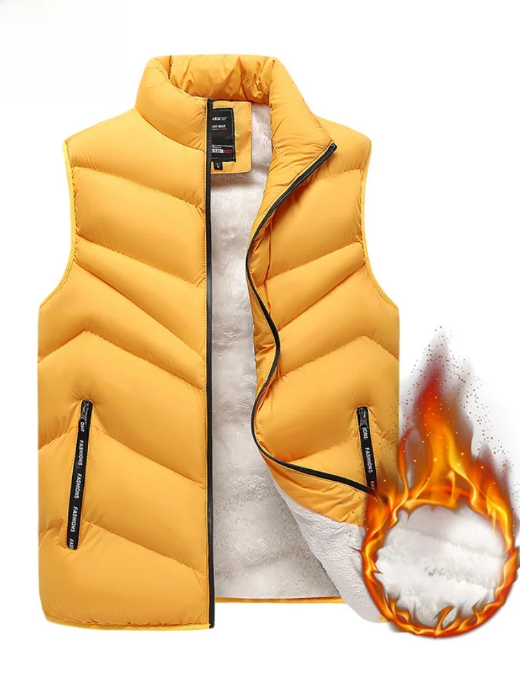 

Мужская утепленная жилетка Paul 2025: теплая, однотонная, с капюшоном, молодежная, повседневная, удлиненная