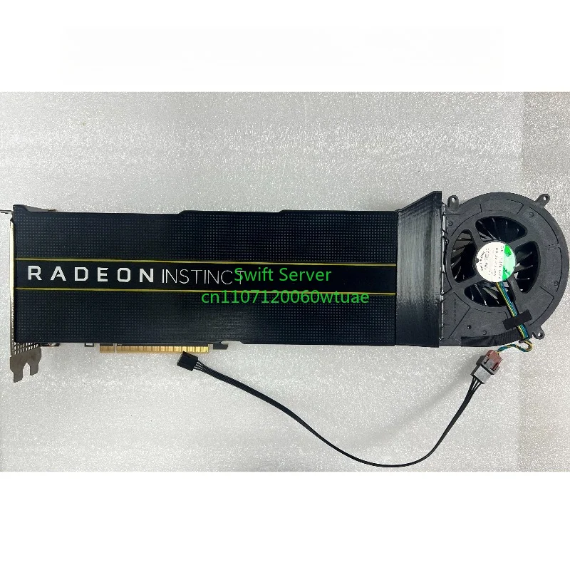 Radeon Instinct Mi50 32Gb Gpu Server Workstation Graphics Card with fan kit