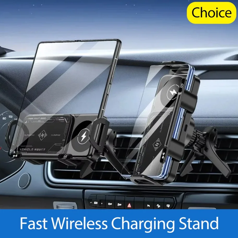 

Подставка для быстрого зарядного устройства, автомобильный держатель для беспроводной зарядки, навигационный кронштейн General Motors для Samsung iPhone 16, 15, 14, 13, 12 Pro Max