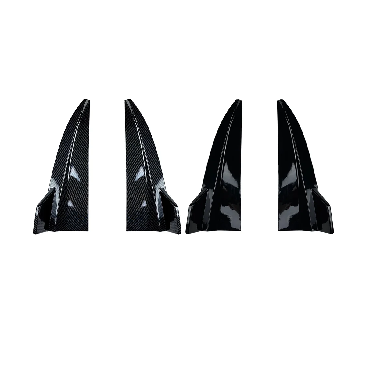 Car Rear Bumper Diffuser Side Splitters for Mercedes Benz C-Class Variant Wagon S205 C180 C200 C43 AMG 2015-2020(Black)