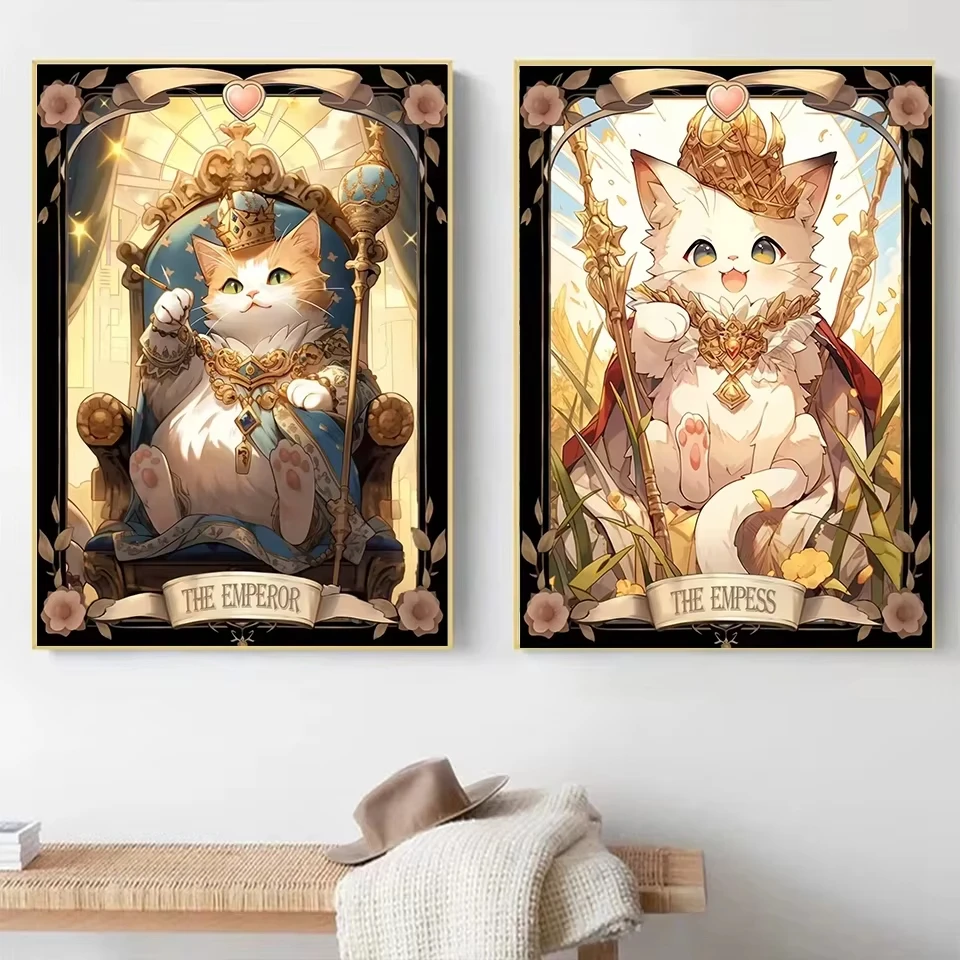 

Jigsaw Puzzle 500 1000 1200 2000pcs Cute Cat Tarot Card Animal Scene For Adults Home Decor Gifts Relaxing Hobby Brain Teaser