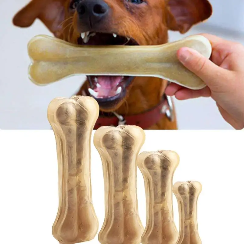 Dog Teething Bone Beef Flavor Puppy Chew Bone Safe And Bite-resistant Large Dog Toys Edible Chew Toys For Medium and large  Dogs