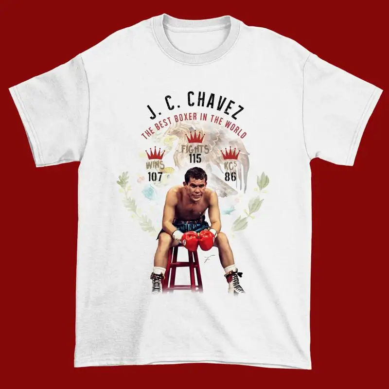 

Новая белая футболка Julio Cesar Chavez The Best Boxer всех размеров