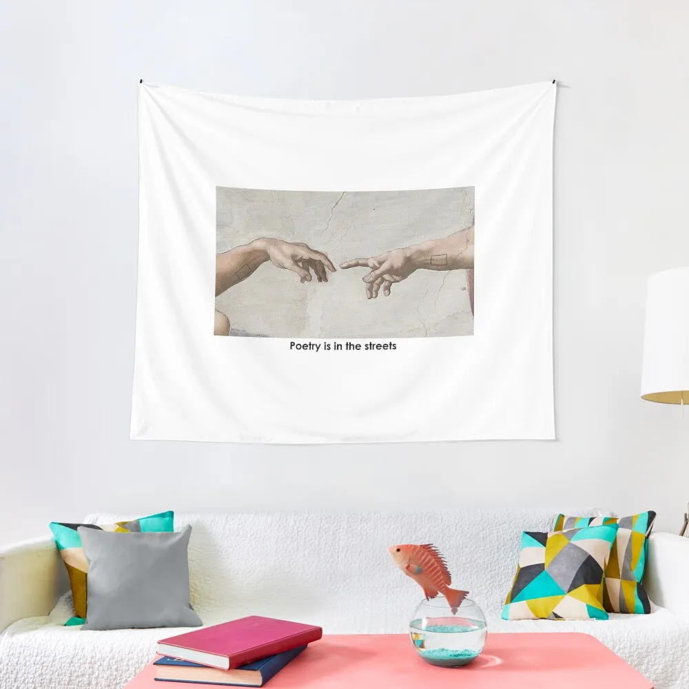 Poetry is in the Streets - The 1975 - Love it if We Made it Tapestry Aesthetic Room Decor Decorations For Your Bedroom Tapestry