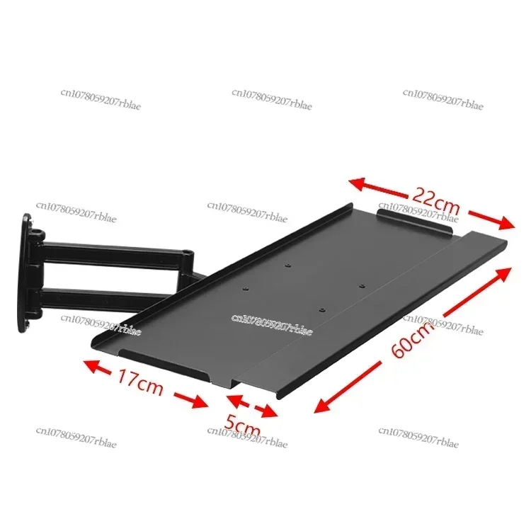 Racing Emulator Aluminum Bracket Special Plate Wall-mounted Telescopic Adjustment Handle Wireless Mouse Rotating Keyboard Holder