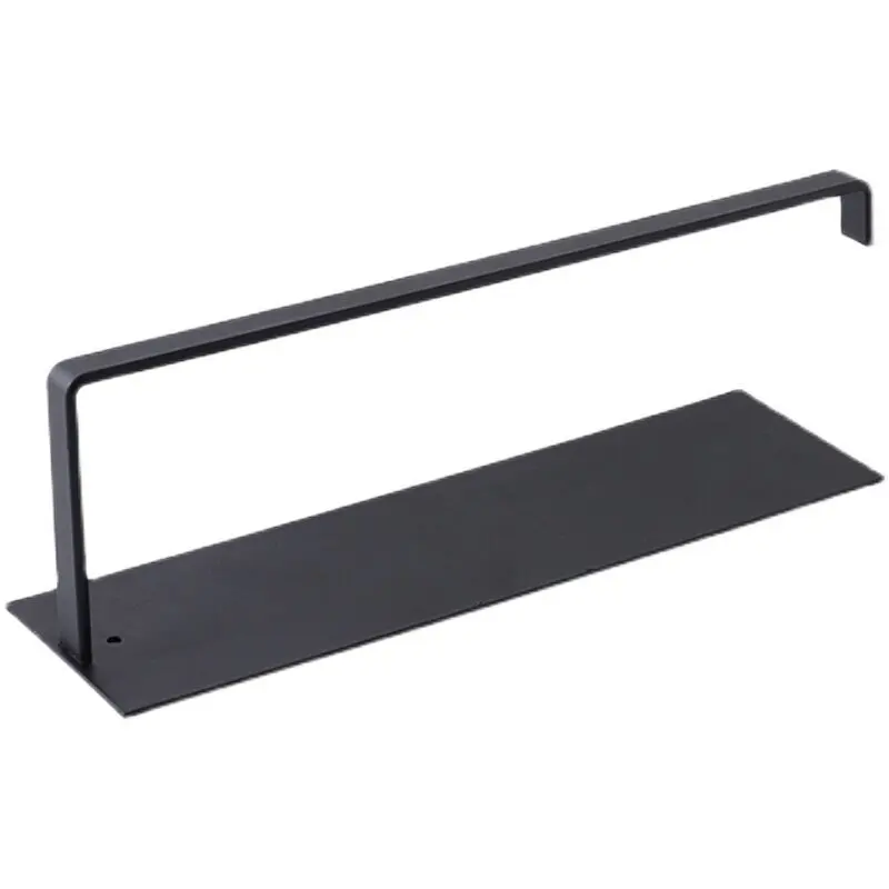 Kitchen Iron Art Tissue Holder Cabinet Hanging Rack Roll Paper Towel Display Shelf Creative No-Drill Wall-Mounted Storage Rack