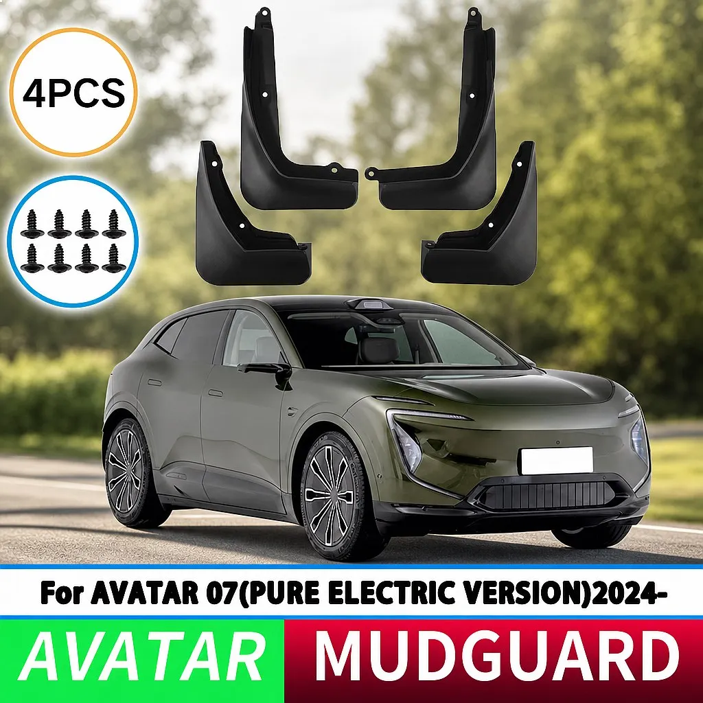 

For Avatar 07 2024 All-Electric Front Rear Wheel Mudguards Splash Guards Car Accessories