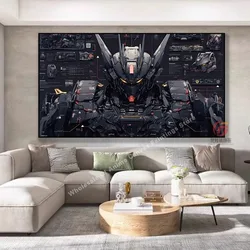 Gundam Mech Decoration Painting Ancestor Bandai Free Assault Mobile Suit Anime Esports Room Poster Mural