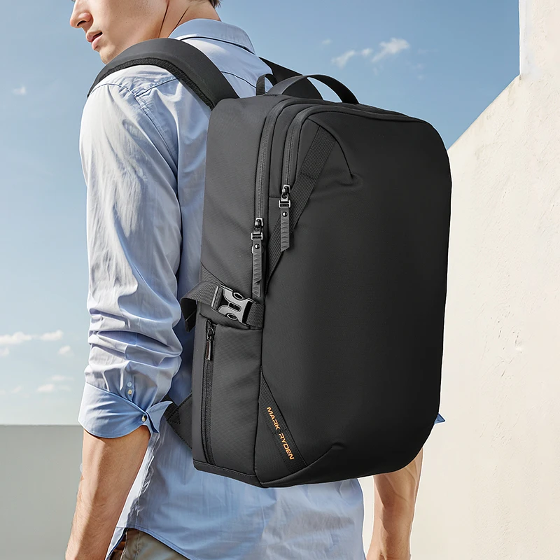 MarkRyden Infinitely Lite: Multifunctional Waterproof Large Capacity Daily Travel 180 Degree Closure Backpack Men's Backpacks