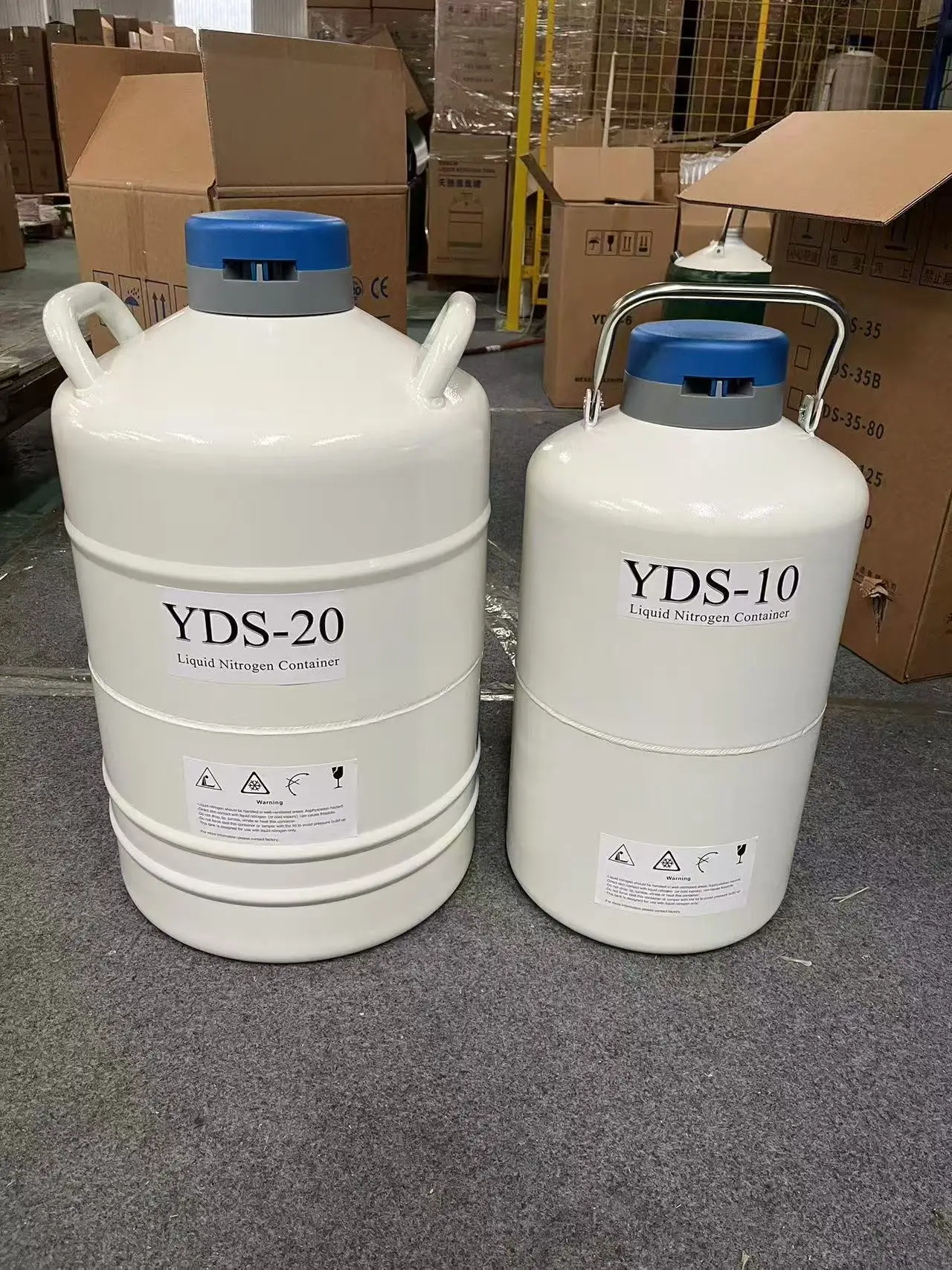 YDS-10-50 Medical Lab Aluminum Artificial Insemination Liquid Nitrogen Biological Container For Bovine Cattle Horses Semen