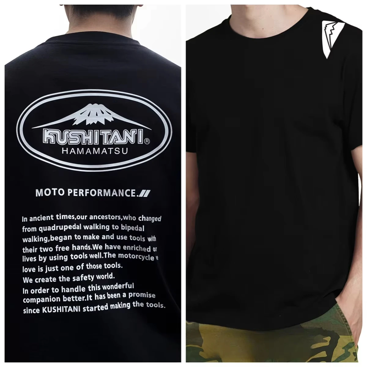 2026 New Mount Fuji Casual Cycling Clothing Kushitani Round Neck Summer Basic Simple Men and Women with Short-sleeved T-shirt