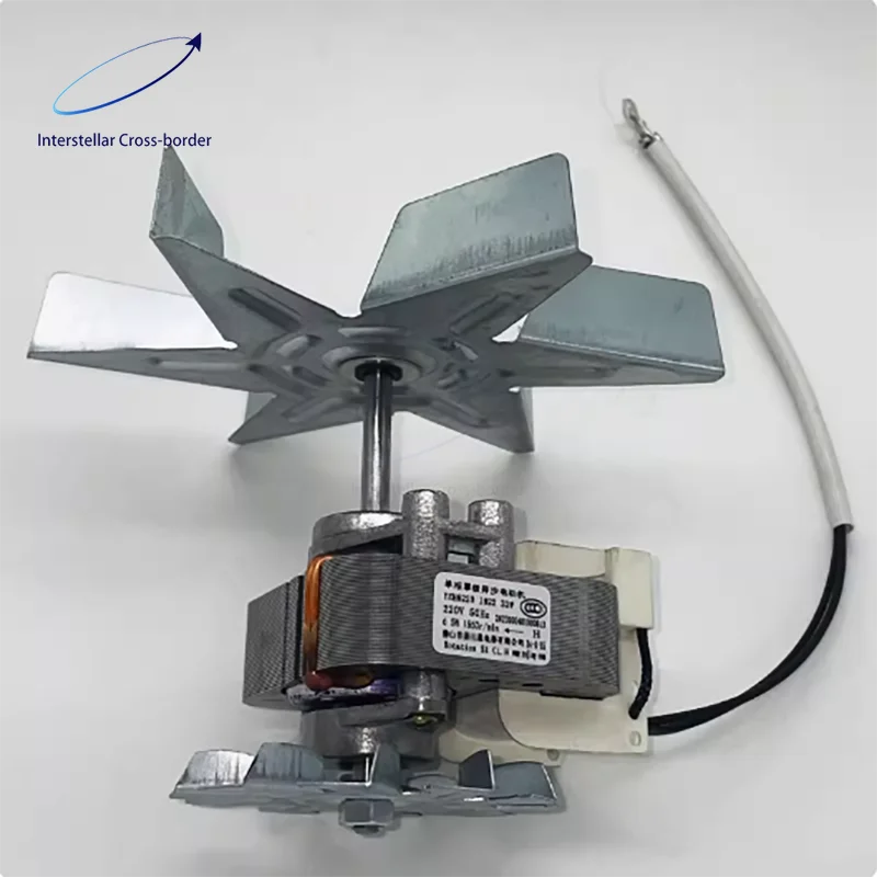 

220V Circulating Fan Motor with Single/Double Blades, Universal Accessory for Ovens & Cleaning Cabinets